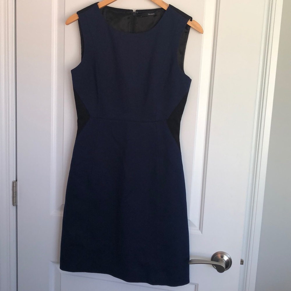 Navy and black Tahari dress
